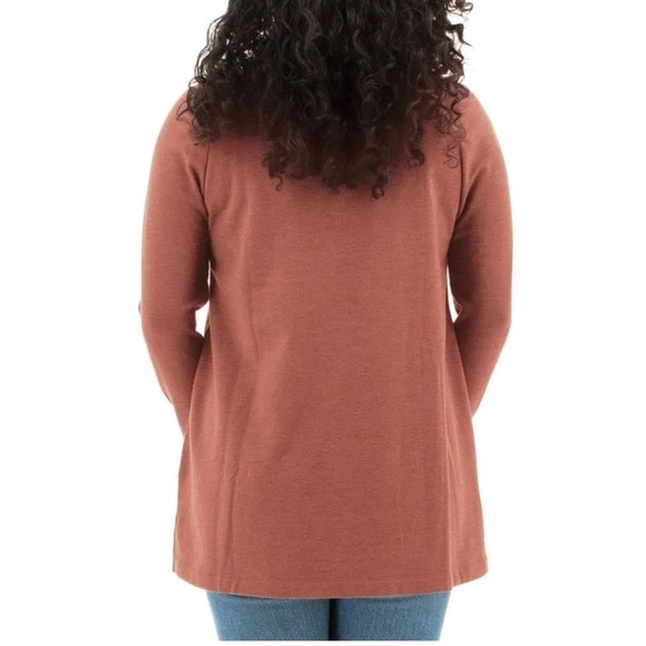 Aventura Salerno Mahogany Cowl Neck Pullover Top XS - Picture 2 of 15
